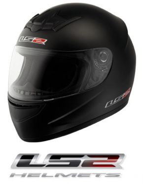 LS2 F355.1 Integralhelm Schwarz Matt Gr. XS- XXL